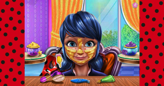 اسکرین شات بازی بازی دخترانه نقاشی صورت دخترکفشدوزکی 3