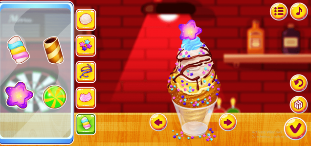اسکرین شات بازی بازی دخترانه ساخت بستنی قیفی 4