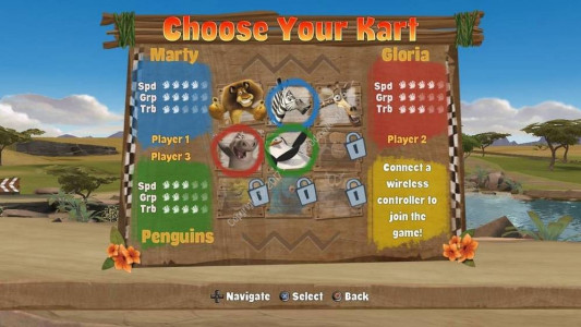 اسکرین شات بازی رالی ماداگاسکار 2