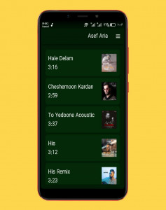 اسکرین شات برنامه آهنگ های آصف آریا |غیررسمی 2
