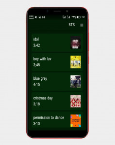 اسکرین شات برنامه آهنگ های BTS (بی تی اس) |بدون اینترنت 2