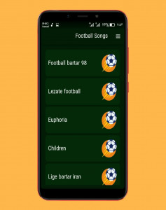 اسکرین شات برنامه آهنگ های فوتبالی | بدون اینترنت 2