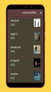 اسکرین شات برنامه آهنگ های مسعود جلیلیان 2