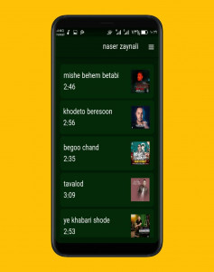 اسکرین شات برنامه آهنگ های ناصر زینعلی |بدون اینترنت 2