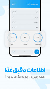 اسکرین شات برنامه فیتو - کالری شمار و رژیم غذایی 6