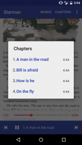 اسکرین شات برنامه آموزش زبان کتاب صوتی داستان انگلیسی Starman 4