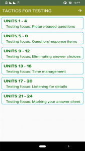 اسکرین شات برنامه کتاب هوشمند مهارت های شنیداری - تکتیس 1 (پایه) 8