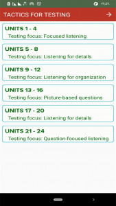 اسکرین شات برنامه کتاب هوشمند مهارت های شنیداری - تکتیس 2 (متوسط) 7