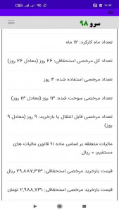 اسکرین شات برنامه ‏محاسبه بازخرید مرخصی 9