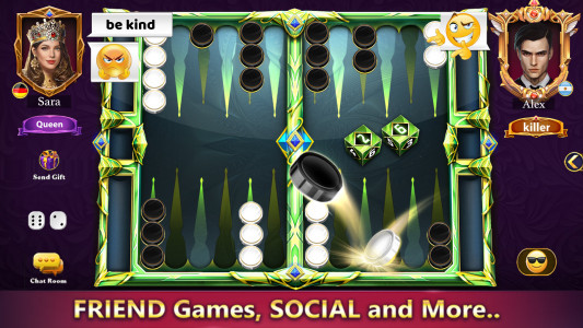 اسکرین شات بازی Online Backgammon Game 6