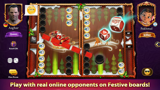 اسکرین شات بازی Online Backgammon Game 2