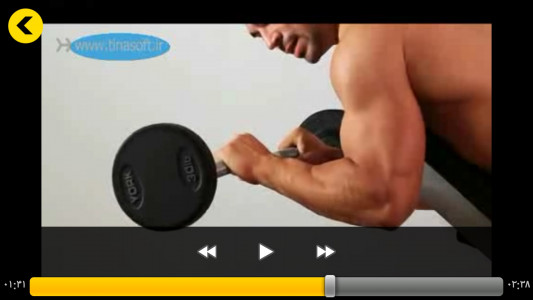 اسکرین شات برنامه تمرینات بازو در بدن سازی (فیلم) 3