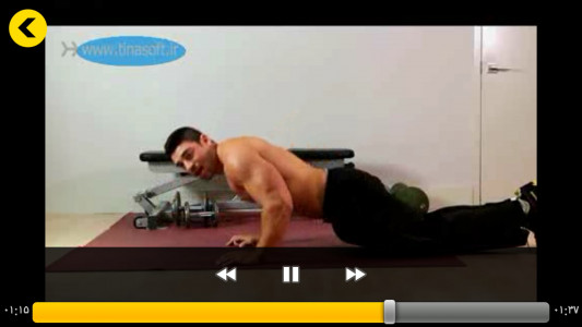 اسکرین شات برنامه تمرینات بازو در بدن سازی (فیلم) 9