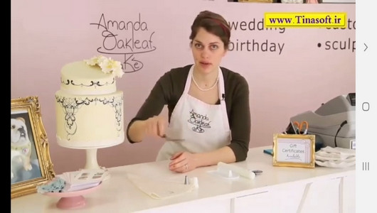 اسکرین شات برنامه آموزش درست کردن و تزئین انواع کیک 10