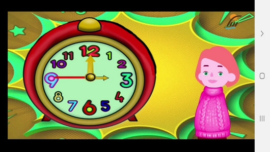 اسکرین شات برنامه آموزش خواندن ساعت به کودکان 10