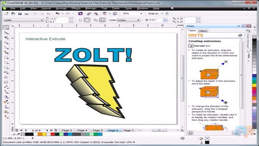 اسکرین شات برنامه آموزش طراحی و نقاشی با Corel Draw 10