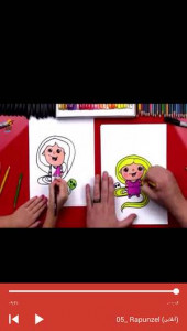 اسکرین شات برنامه آموزش نقاشی شخصیت های کارتونی 3