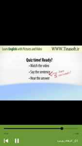اسکرین شات برنامه آموزش زبان انگلیسی با تصویر و ویدئو 12