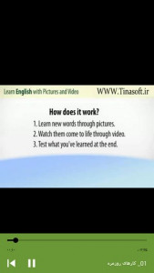 اسکرین شات برنامه آموزش زبان انگلیسی با تصویر و ویدئو 4