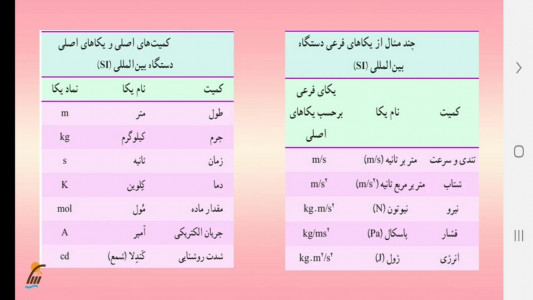 اسکرین شات برنامه فیزیک ۱ رشته تجربی- آموزش و آزمون 9