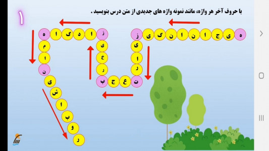 اسکرین شات برنامه آموزش نگارش فارسی ششم دبستان 4