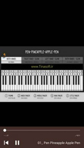 اسکرین شات برنامه آموزش نواختن قطعات محبوب با پیانو 3