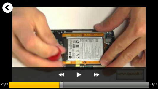 اسکرین شات برنامه آموزش تعمیرات گوشی ال جی (فیلم) 5