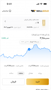 اسکرین شات برنامه ‏‏وال‌گلد | طلا آب‌شده با تحویل فیزیکی 1