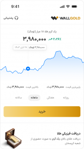 اسکرین شات برنامه ‏‏وال‌گلد | طلا آب‌شده با تحویل فیزیکی 7