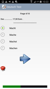 اسکرین شات برنامه آزمونک زبان آلمانی 4