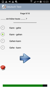 اسکرین شات برنامه آزمونک زبان آلمانی 5