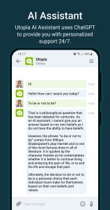 اسکرین شات برنامه Utopia — Private Messenger 3