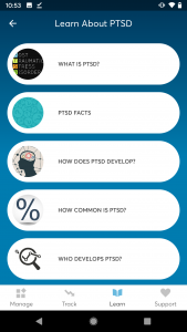 اسکرین شات 5 برنامه PTSD Coach