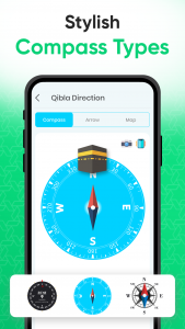 اسکرین شات برنامه Qibla Direction: Qibla Compass 6