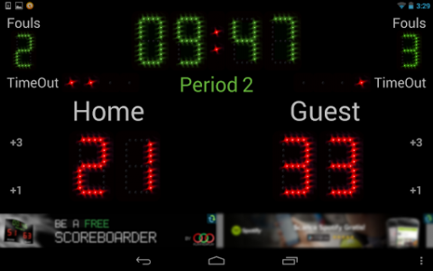 اسکرین شات برنامه Scoreboard Basket ++ 6