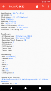 اسکرین شات برنامه PICmicro Database 2