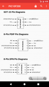 اسکرین شات 3 برنامه PICmicro Database