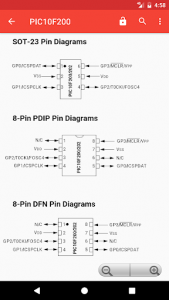 اسکرین شات برنامه PICmicro Database 3