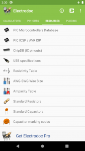 اسکرین شات 3 برنامه Electrodoc - electronics tools