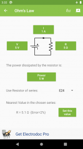 اسکرین شات برنامه Electrodoc - electronics tools 4