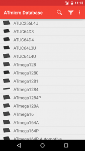 اسکرین شات 1 برنامه ATmicro Database