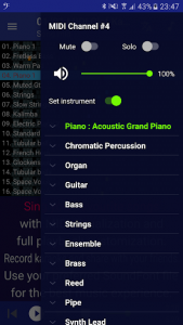 اسکرین شات برنامه MIDI Clef Karaoke Player 3