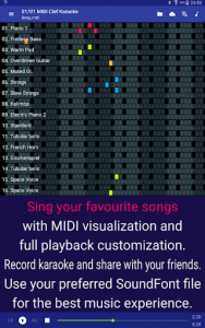 اسکرین شات برنامه MIDI Clef Karaoke Player 7