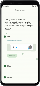 اسکرین شات برنامه Transcriber for WhatsApp 2