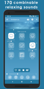 اسکرین شات 1 برنامه Ambience: sleep sounds