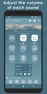 اسکرین شات برنامه Ambience: sleep sounds 2