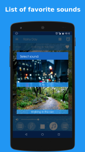 اسکرین شات 6 برنامه Rainy Day: sleep sounds