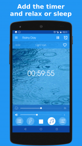 اسکرین شات برنامه Rainy Day: sleep sounds 5