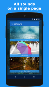 اسکرین شات 1 برنامه Rainy Day: sleep sounds