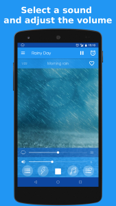 اسکرین شات 2 برنامه Rainy Day: sleep sounds